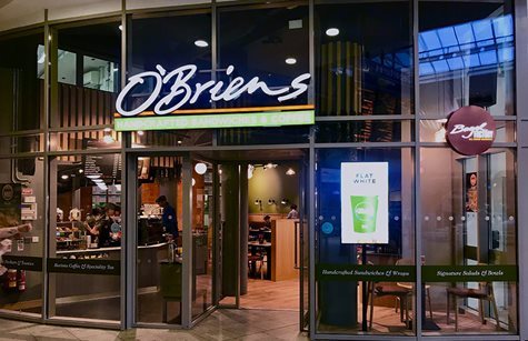 O'Briens cafe in Connolly station