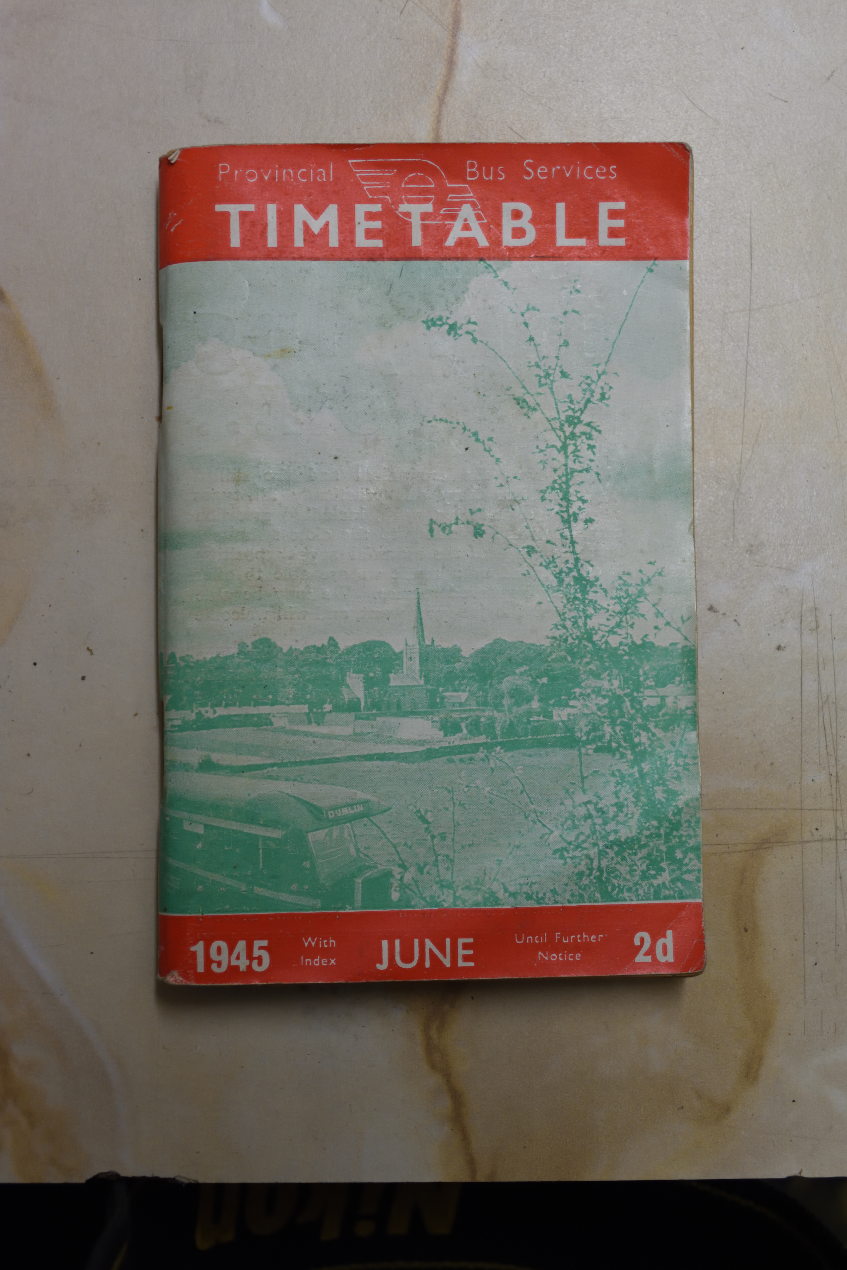 1945 Provincial Bus Services Timetable