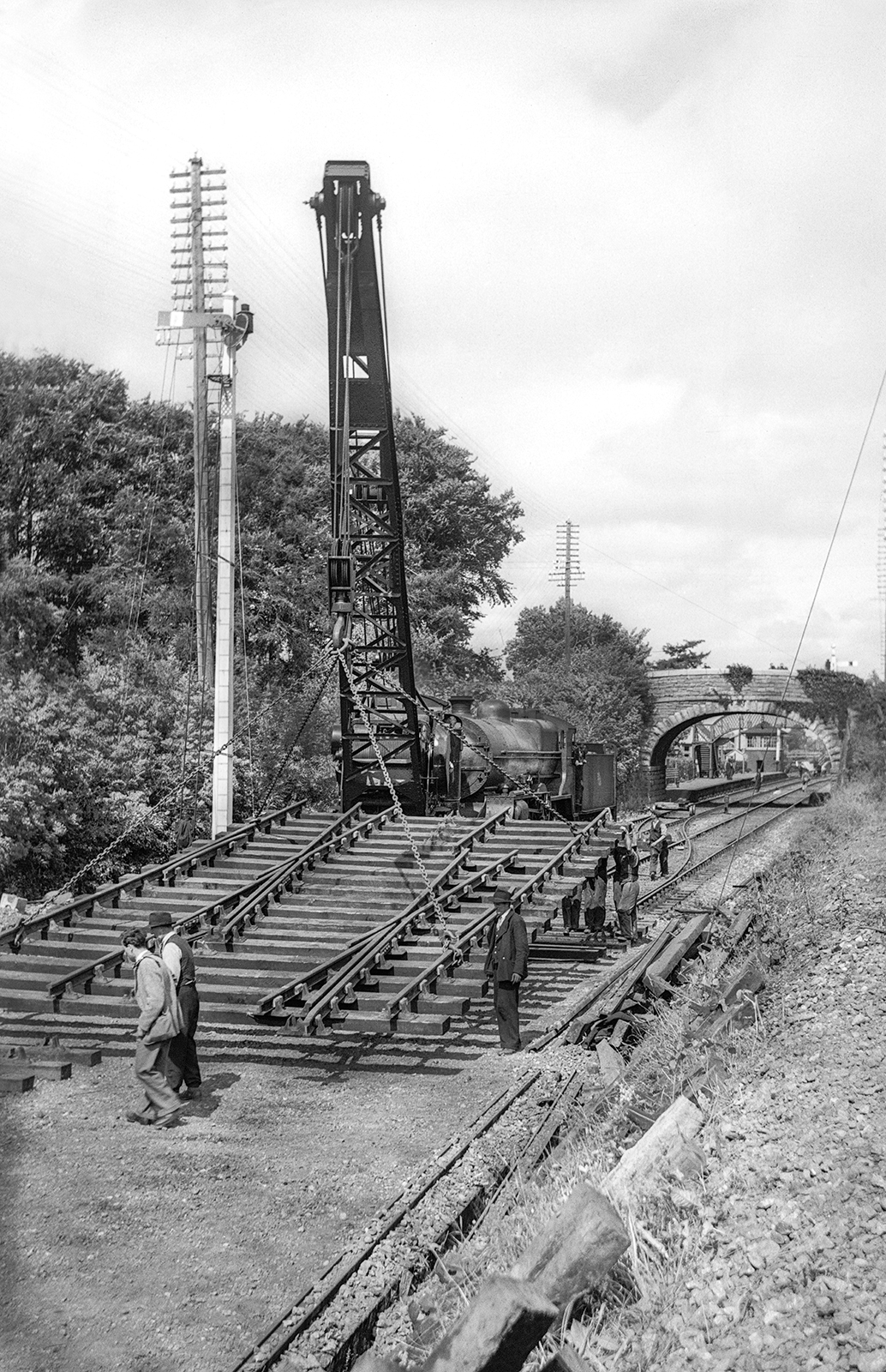 Work on Straffan railway tracks