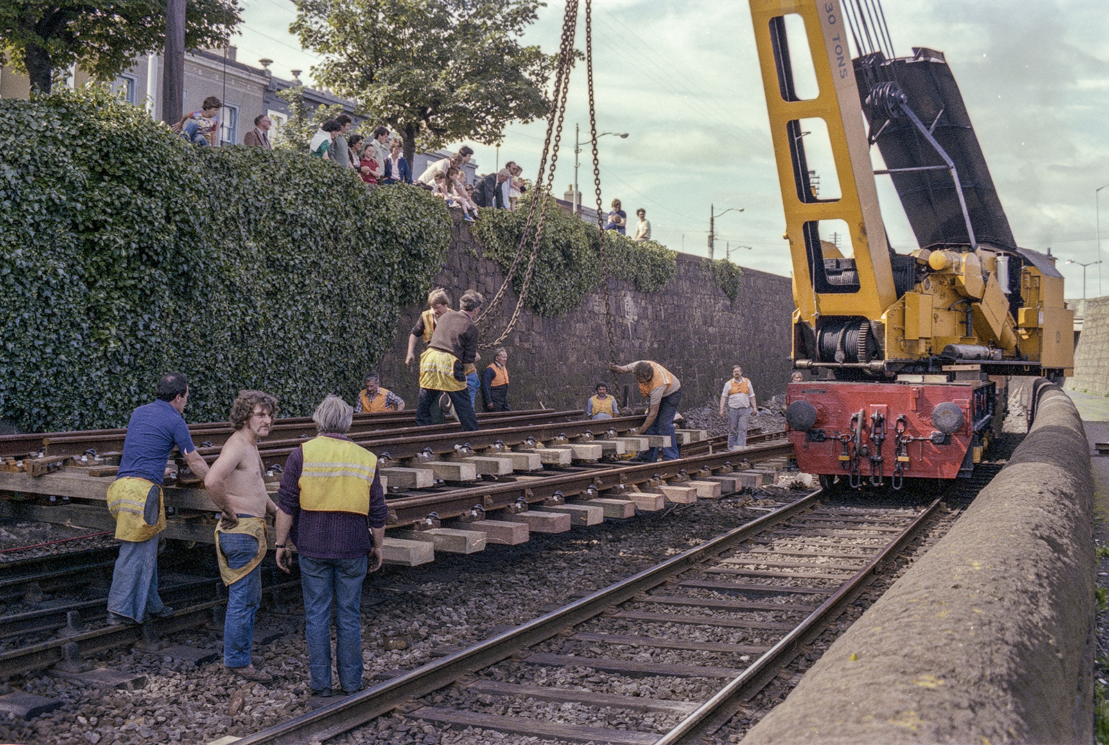 Work on Dun Laoghaire for the DART scheme