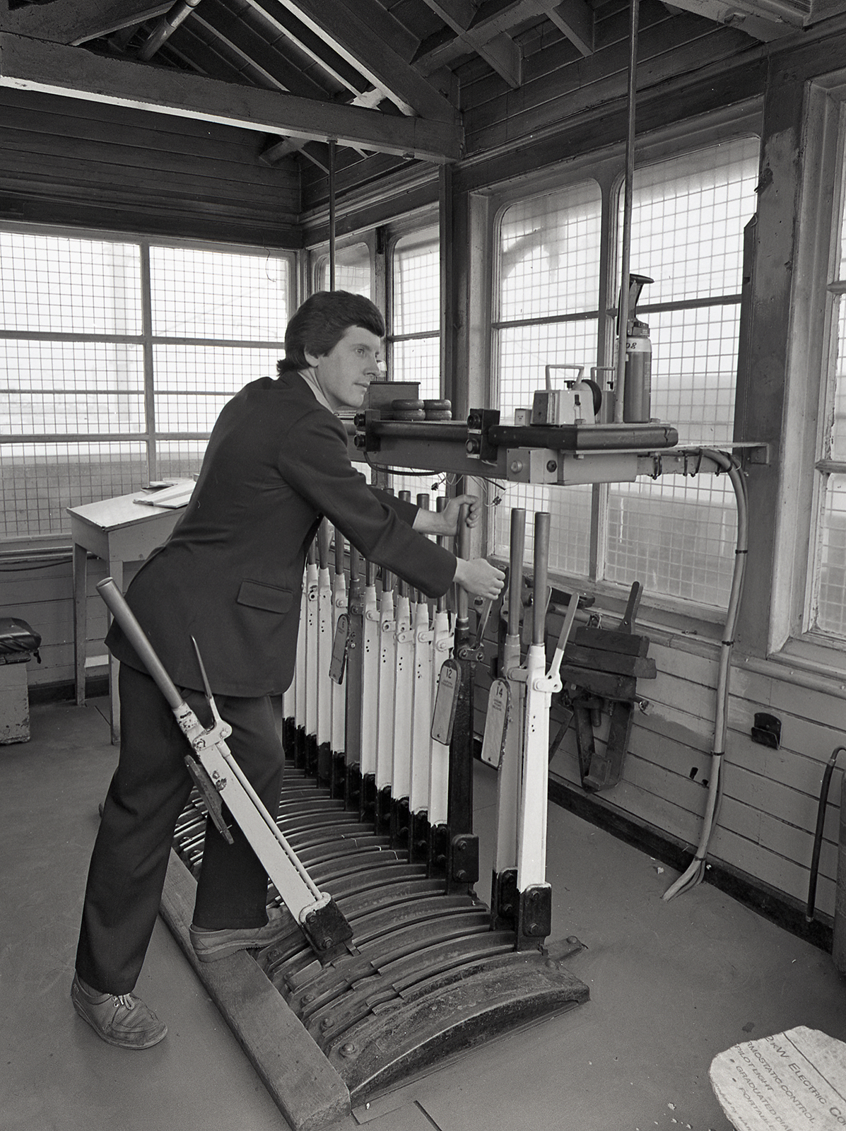 Signalman in Howth signal cabin