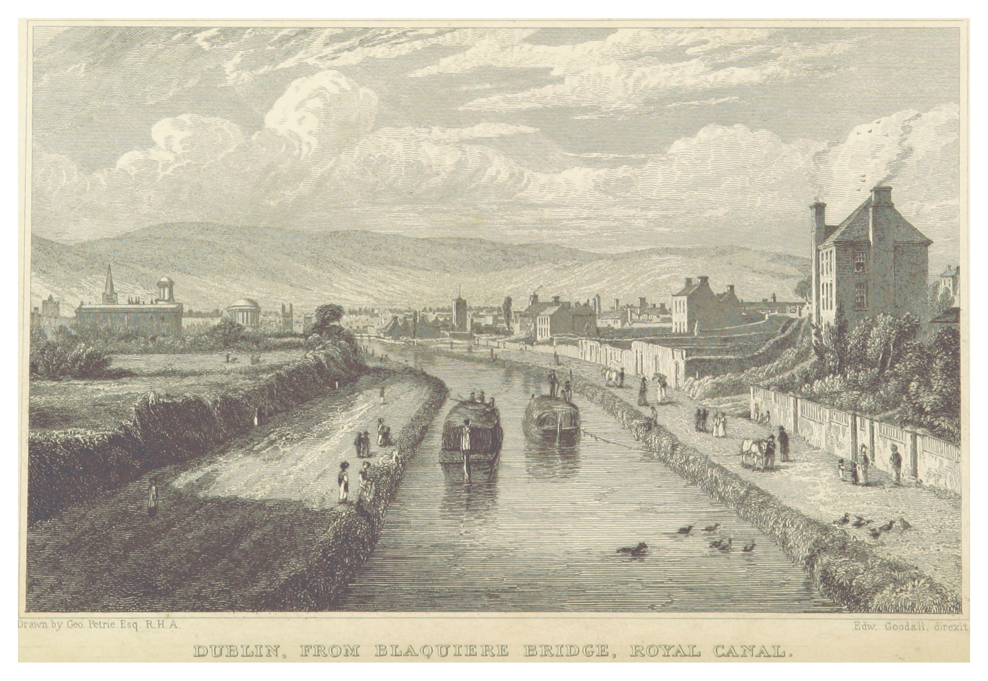 Image extracted from page 113 of Dublin delineated in twenty-six views, etc, by . Original held and digitised by the British Library. Public domain, via Wikimedia Commons. 