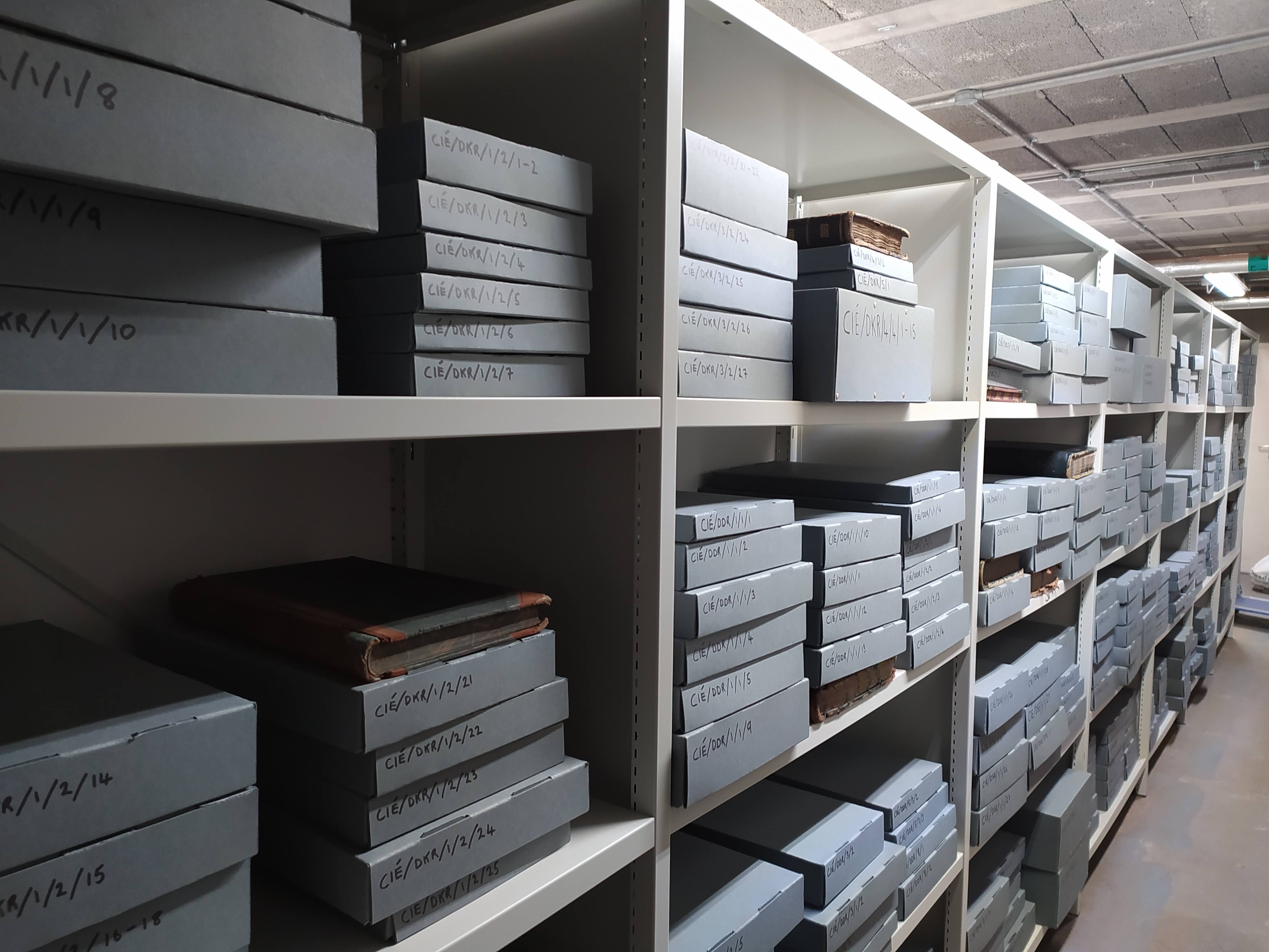 Archives Room F new shelving