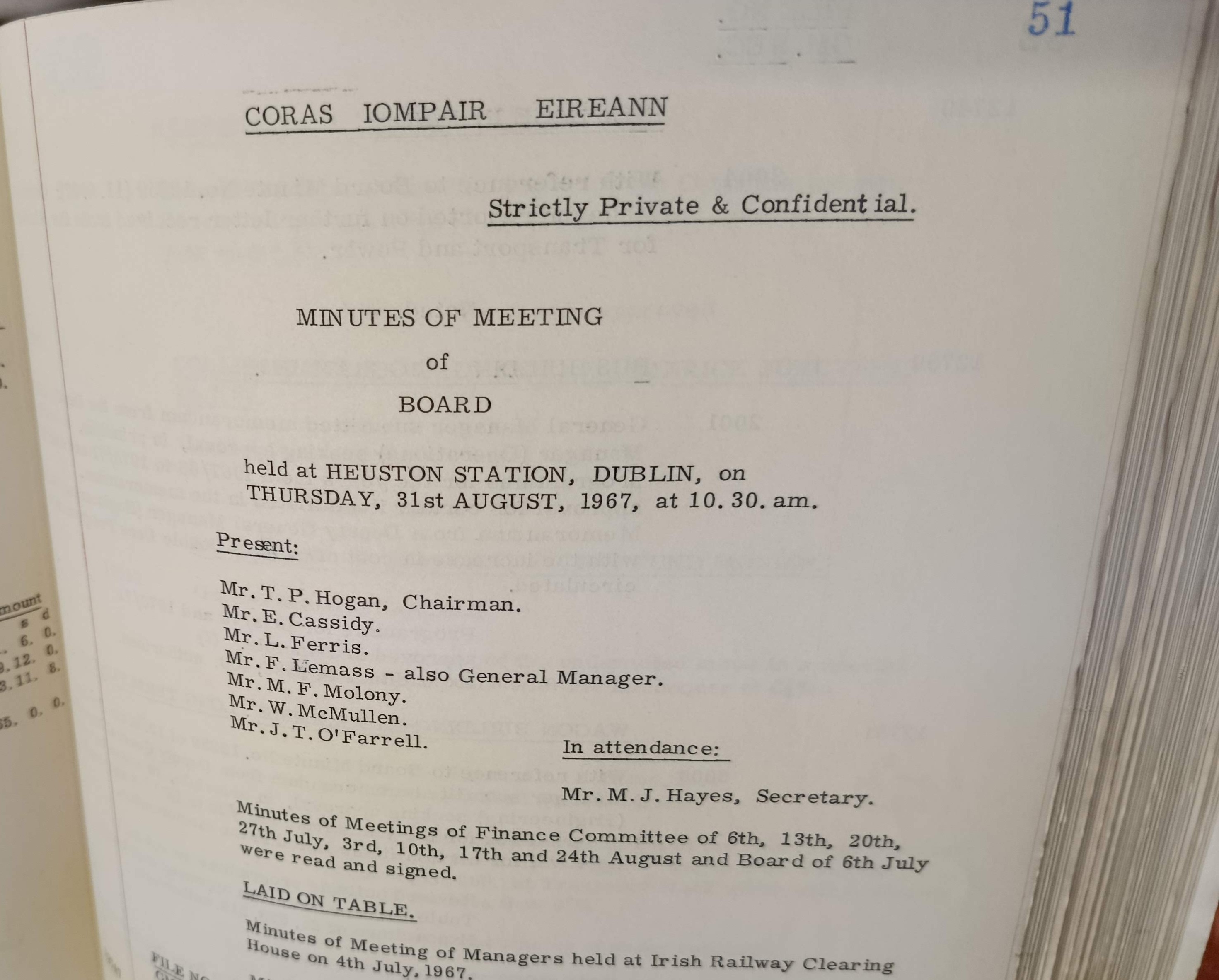 CIE board minutes sample