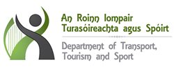Logo of the department of transport. tourism and sport
